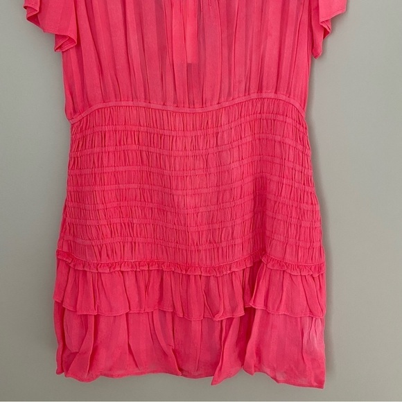 NWT LoveShackFancy Rena Smocked MiniDress Mini Dress size L - Picture 12 of 16